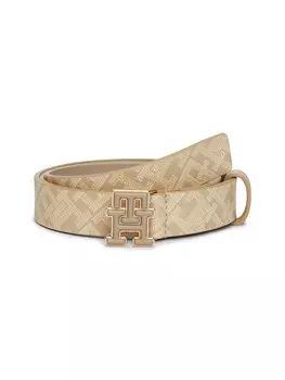Ремень TOMMY HILFIGER Belt, бежевый/кремовый
