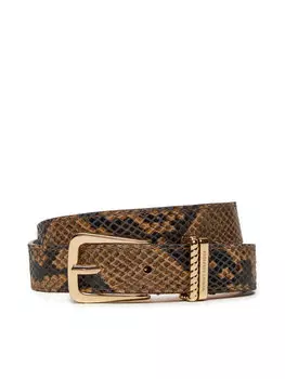 Ремень Tommy Hilfiger Luxe Python AW0AW16610, коричневый