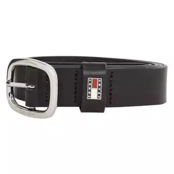 Ремень Tommy Jeans Oval 3.0, черный