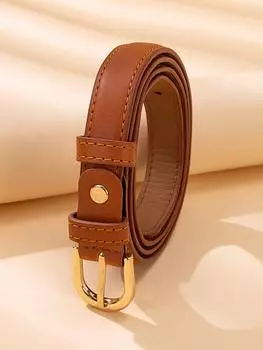 Ремень тонкий, песочный