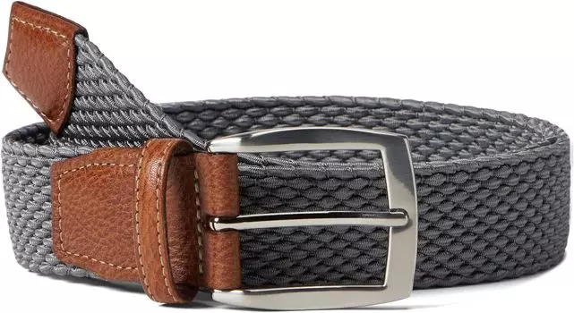 Ремень Torino Leather Co. 35 mm Italian Stretch Nylon, серый