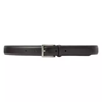 Ремень Uniqlo Italian Leather Stitched, темно-коричневый