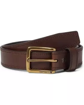 Ремень Unisex Carhartt Leather Engraved Buckle Belt, цвет Brown/OEB Finish