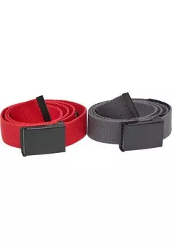Ремень Urban Classics, цвет Dark grey/Red