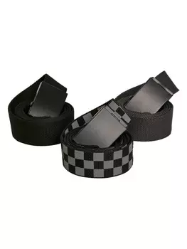 Ремень Urban Classics, цвет gry blk/blk+blk/blk+cha/blk