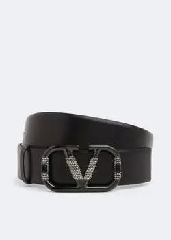 Ремень VALENTINO GARAVANI VLogo Signature belt, черный