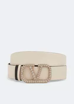 Ремень VALENTINO GARAVANI VLogo Signature reversible belt, белый