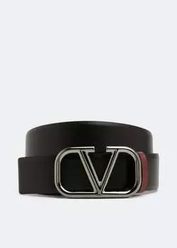 Ремень VALENTINO GARAVANI VLogo Signature reversible belt, черный