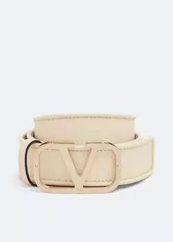 Ремень VALENTINO GARAVANI VLogo Type belt, белый