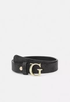 Ремень VIKKY ADJUSTABLE PANT BELT Guess, угольный логотип