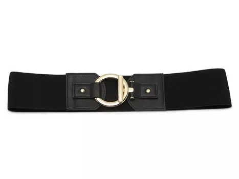 Ремень Vince Camuto Circle & Bar Toggle, черный