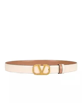 Ремень Vlogo Signature Reversible Belt Valentino Garavani, цвет Light Ivory & Rose Cannelle