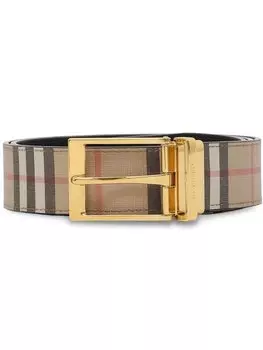 Ремень в клетку Vintage Check Burberry, бежевый