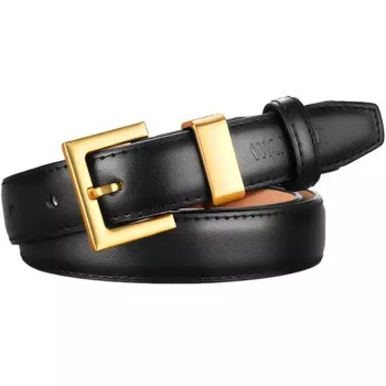 Ремень Warrior из коровьего спилка, женский, ширина 2,3 см