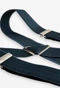 Ремень WIDE HERRINGBONE BRACES Next, темно-синий