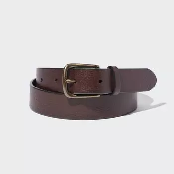 Ремень винтажный Uniqlo, темно - коричневый