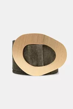 Ремень замшевый Answear.Lab, зеленый