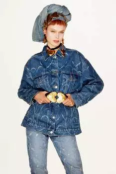 Ремень Zara Heart, золотистый