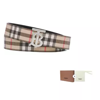 Ремень женский Burberry Vintage, бежевый / черный