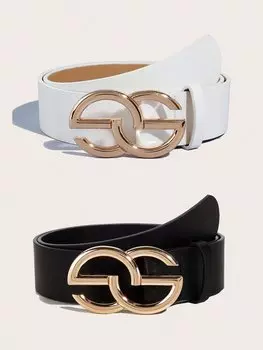 Ремень женский, черный / коричневый