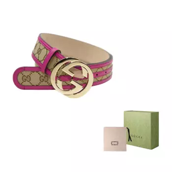 Ремень женский Gucci, бежевый / розовый