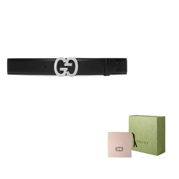 Ремень женский Gucci Gg Buckle, черный
