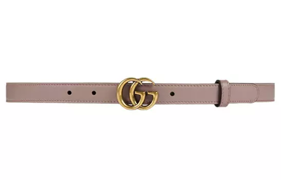 Ремень женский Gucci кожаный, розовый