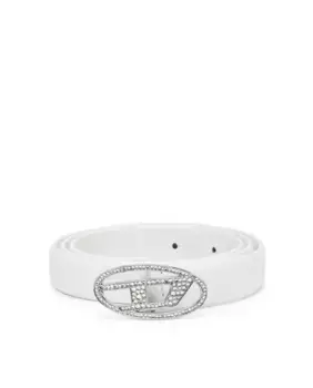 Ремень женский кожаный DIESEL, белый