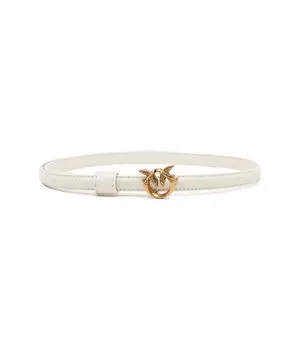 Ремень женский Pinko кожаный, белый