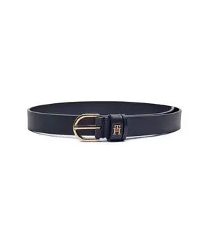 Ремень женский Tommy Hilfiger кожаный с логотипом, синий