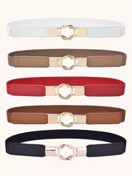 Ремень женский в стиле бохо, коричневый