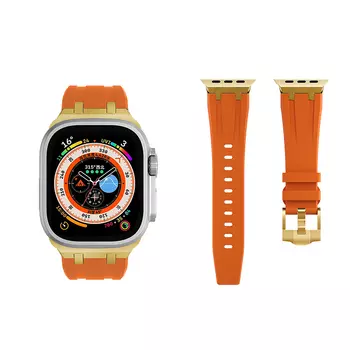 Ремешок для часов 85*127 мм унисекс Vobafe, Gray with black [stainless steel buckle connector]