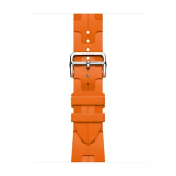 Ремешок для часов Apple Hermes 45 мм, Kilim Single Tour, Orange