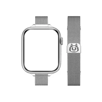 Ремешок для часов Apple, совместимый с металлом CHENSONG, Small dragon head - thin laser Milan strap [gold]