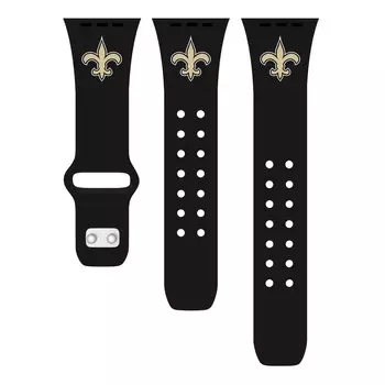 Ремешок для часов Artinian New Orleans Saints, черный