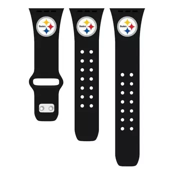 Ремешок для часов Artinian Pittsburgh Steelers, черный