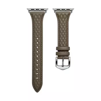 Ремешок из кожи, совместимый с Apple IBOANN, белый