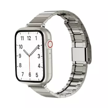 Ремешок из нержавеющей стали, совместимый с Apple, 180 мм Zhongwo, Starlight