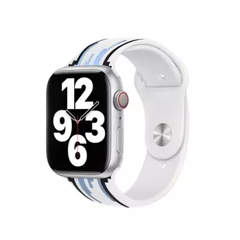 Ремешок из силиконового материала, совместимый с Apple Biaodaige, белый