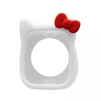 Ремешок из силиконового материала, совместимый со всеми моделями, 45 мм Biaodaige, белый/розовый