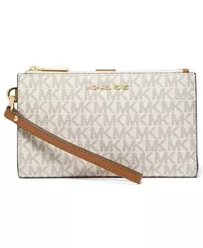 Ремешок с двойной молнией и логотипом Jet Set Michael Kors, бежевый