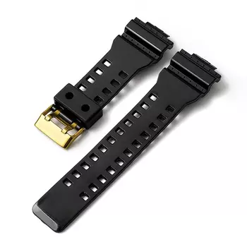 Ремешок Совместимость с Casio: резиновый материал Biaodaige, H-Style Matte Red-Original Strap with Black Buckle