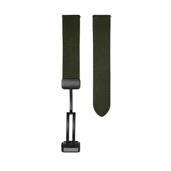 Ремешок, совместимый с Huawei, натуральная кожа, 22 мм Biaodaige, темно-коричневый