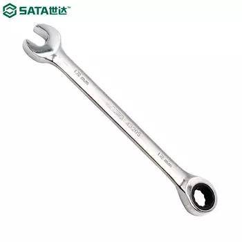 Ремонтный ключ Shida SATA, открытый цвет сливы, универсальный гаечный ключ двойного назначения, рабочий ключ с трещоткой, быстрый ключ 43205