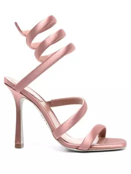 Ren Caovilla атласные босоножки Cleopatra 105, розовый