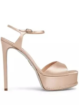 Ren Caovilla босоножки Anastasia 150 с кристаллами, розовый