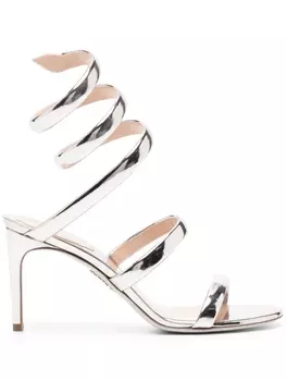 Ren Caovilla босоножки Cleo 90, серебристый