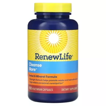 Renew Life CleanseMore, 100 вегетарианских капсул