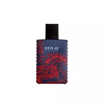 REPLAY Signature Red Dragon For Man Туалетная вода для мужчин, смелый и загадочный древесно-пряный аромат, 30 мл