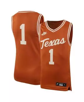 Реплика баскетбольной майки Big Boys # 1 Texas Orange Texas Longhorns Icon Nike